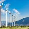 Dramatic Wind Turbine Farm in the Deserts of California