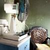 An old fan in a run-down room