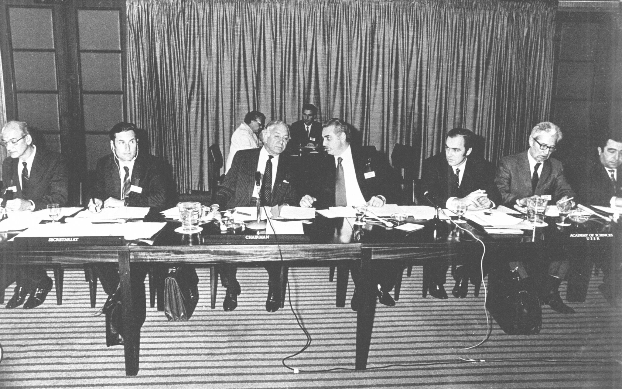 Signing the IIASA charter in 1972