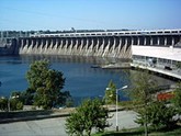 Dnieper Hydroelectric Station in Zaporizhia Oblast from “Hydroelectricity in Ukraine”