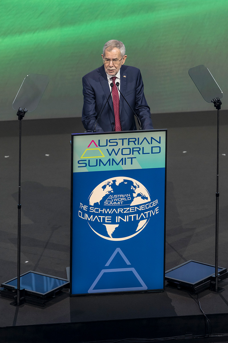 Austrian President Alexander van der Bellen at the AWS 2021