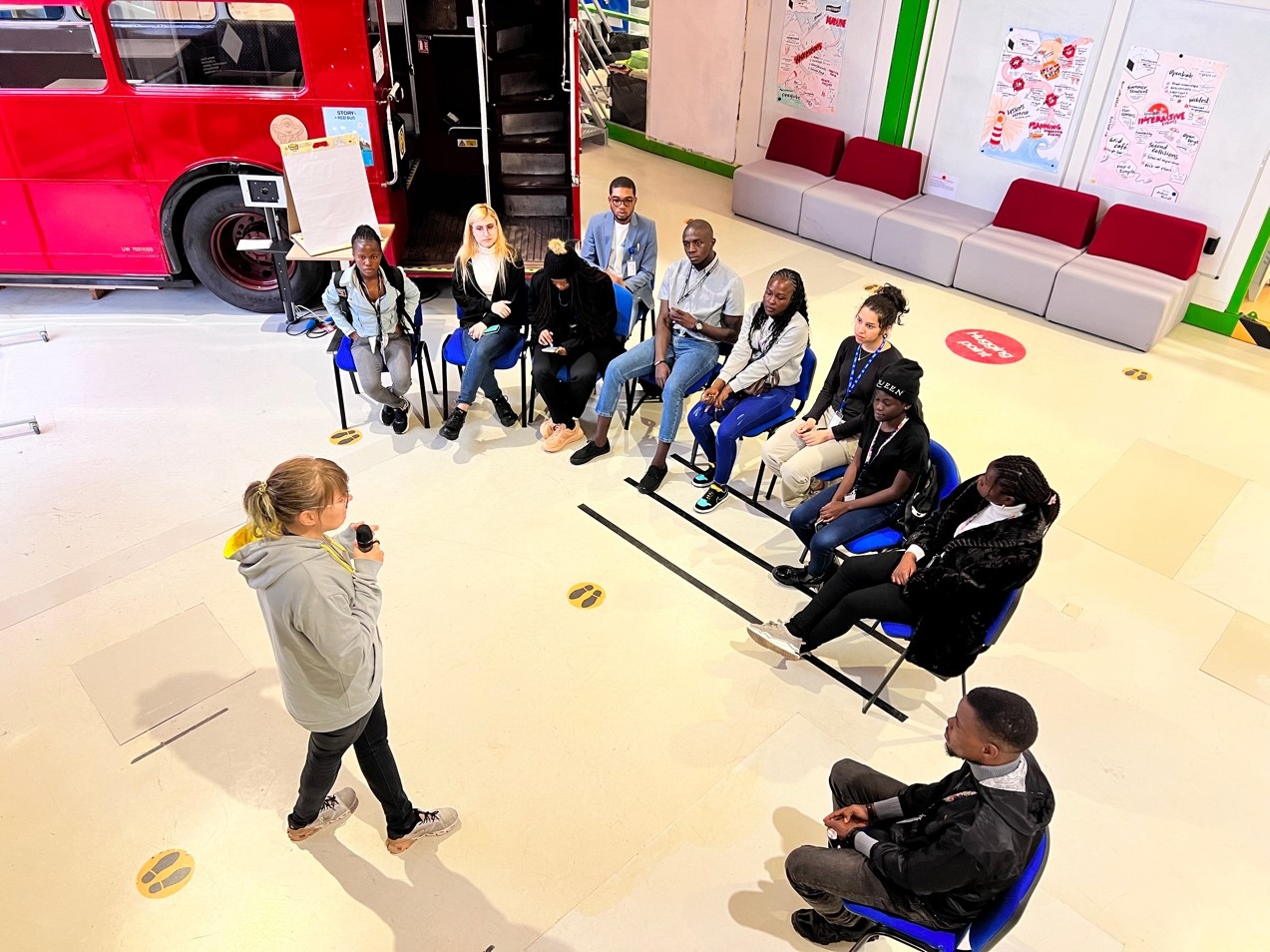 youth innovators meet at CERN’s iconic IdeaSquare innovation space