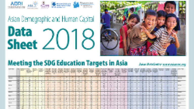 Asian Demographic and Human Capital Data Sheet 2018