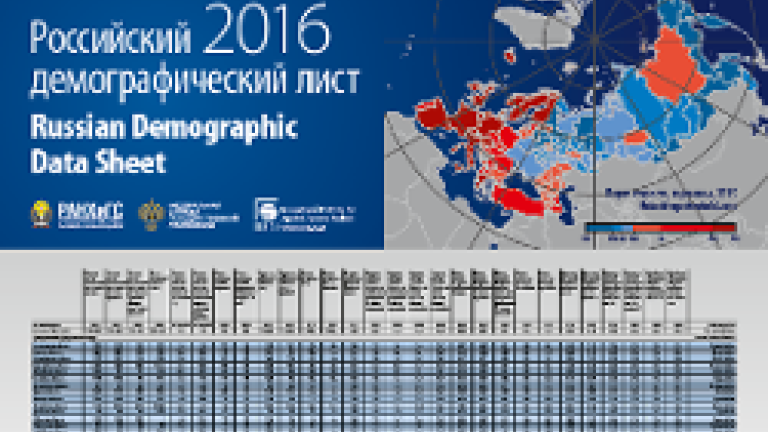 Russian Demographic Data Sheet 2016
