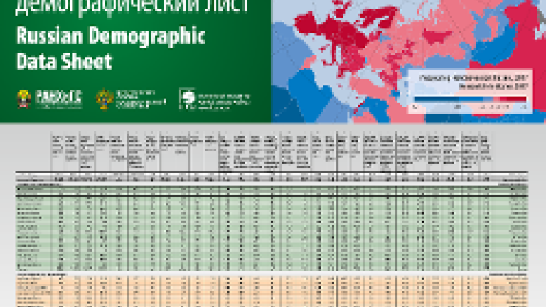 Russian Demographic Data Sheet 2019