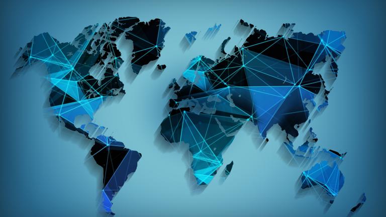world map connections
