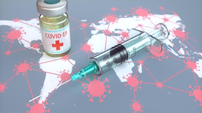 Balancing Lockdowns and Vaccines in Pandemic
