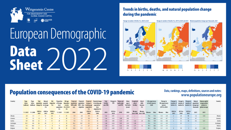 European Demographic Data Sheet 2022 Cover