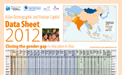 Asian Demographic and Human Capital Data Sheet 2012