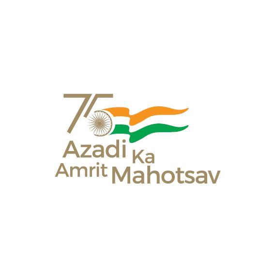 India 75 Anniversary Independence logo 