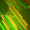 Economic bar graph in green and yellow
