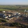 Aerial view of large biofuel plant