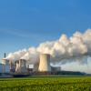 Power plant with lots of smoke