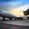 Passenger planes at the airport