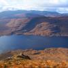 areal view of lake