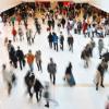 Image of blurry crowd of people