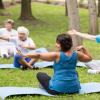 Yoga in the park