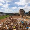 Kibera slum dump field in Kenya