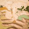 Aerial image of deforestation due to mining activities