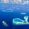 Islands in Baa Atoll, Indian Ocean