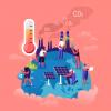 global warming illustration