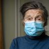 Elderley woman in mask