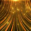 Abstract background with golden stream, stars