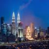 Kuala lumpur skyline at night, Malaysia