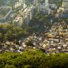 Inequality - aerial shot depicting contrast between rich and poor in Rio