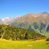 Panorama of green European lanscape
