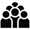 people silhouette icon 