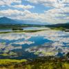 wetlands mirrowing the sky