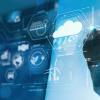 Businessman working virtual modern computer to reduce CO2 emissions carbon footprint climate change to limit global warming.Sustainable development and innovation green business concept