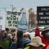 Thousands of people marched and held signs during the March for Science on Earth Day to defend the vital role of science in our lives in March 2017