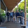 IIASA participants in front of the venue (Little Finlandia Conference Hall, Helsinki)