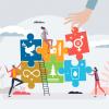 SDG or sustainable development goals for better future tiny person concept
