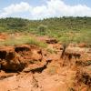 Soil erosion caused by heavy rainfalls in Kenya