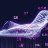 Abstract image depicting machine learning data flows