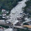 Jablanica, Donja Jablanica, Bosnia And Herzegovina - October 4th, 2024 Aerial View of Devastating Landslide and Flooding 