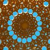 Detail of dome on muttrah corniche promenade in Muskat, Oman 