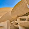 National museum of Qatar Doha the desert rose building made by french architect Jean Nouvel 