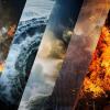 collage of extreme weather events