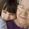 Girl with grandmother