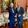 IIASA DG Hans Joachim (John) Schellnhuber with German Ambassador Vito Cecere 