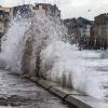 Atlantic ocean waves outside the shore