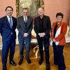 THe IIASA DG and DDG with members of the Australian delegation