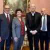 IIASA Director General and Deputy Director General with H.E. Ambassador Giovanni Pugliese and Scientific Counselor Amedeo Staiano of the Italian Embassy in Austria 