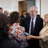 President Van der Bellen engaging with IIASA staff