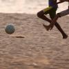 Children playing football