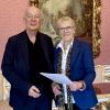 IIASA Director General Hans joachim (John) Schellnhuber with Dame Julie Maxton